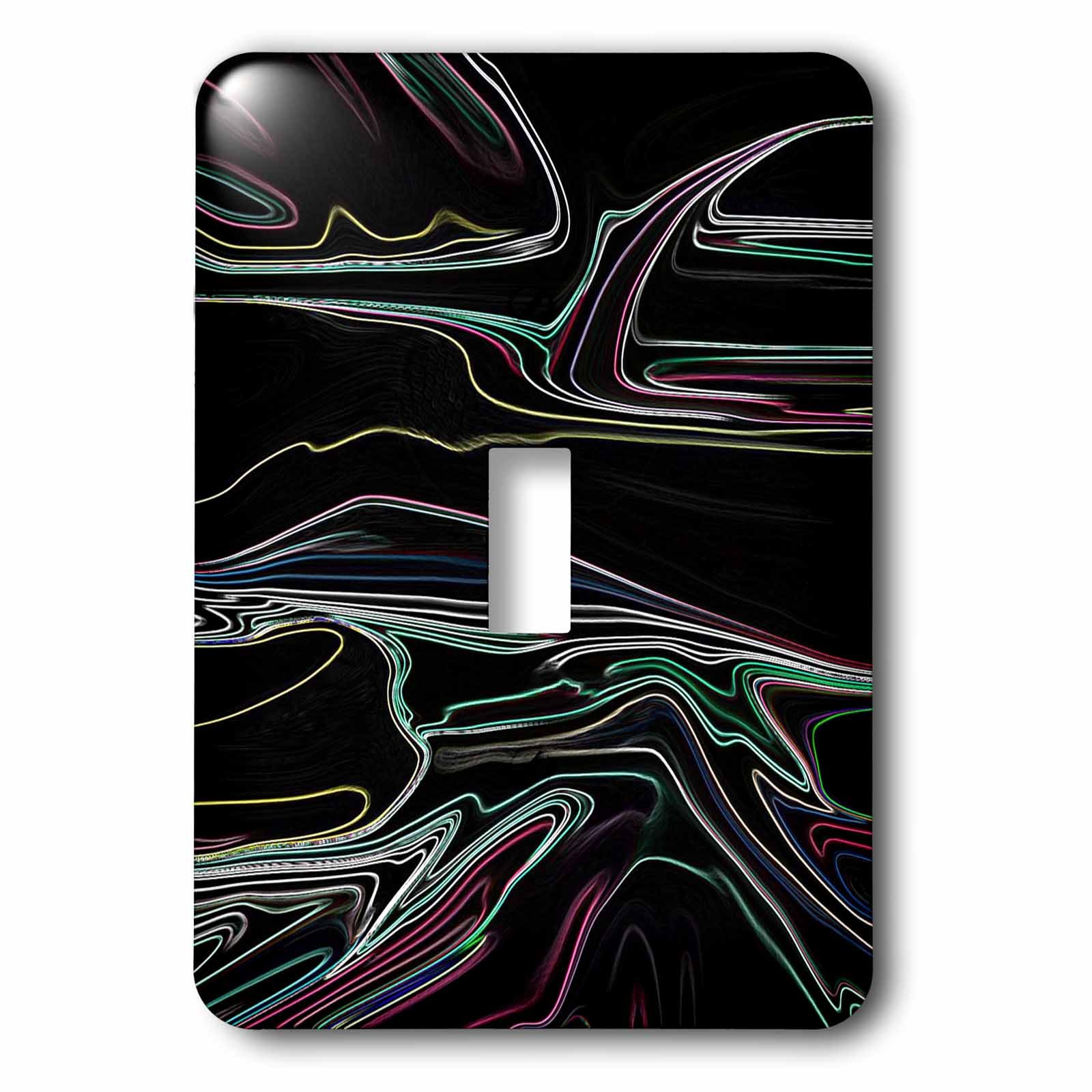 Impression des chemins de couleur sur noir plaque interrupteur deco murale interrupteur simple
