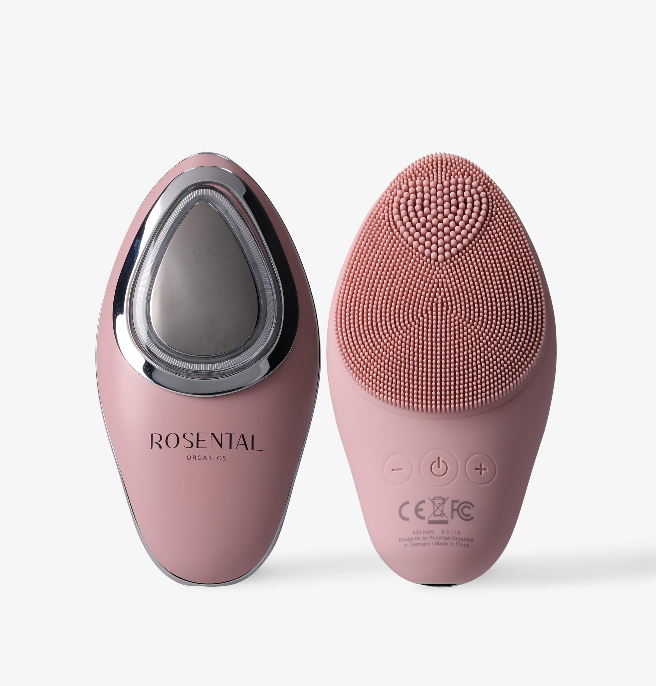 Rosental Organics Multifunktionale EMS Cleansing Brush - 4-in-1 Gesichtsreinigungsbürste/Gesichtsreinigungsgerät mit Vibration, Wärme, Ionentechnologie- Für Tiefenreinigung - Für alle Hauttypen