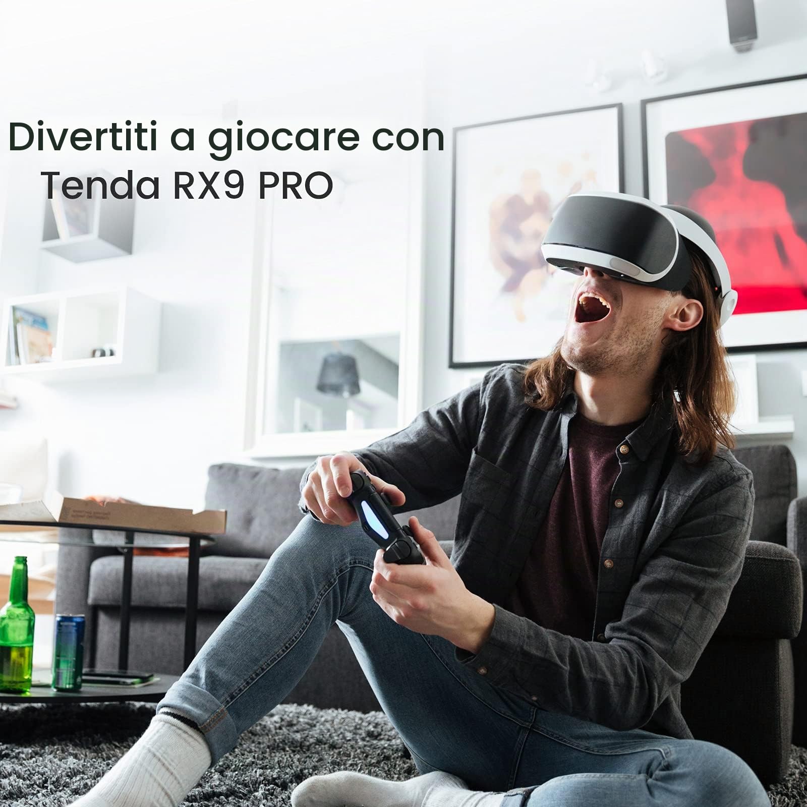 Tenda Router WiFi 6 AX3000 Smart WiFi, router Internet wireless Dual Band, router AX con 4 porte Gigabit, OFDMA+MU-MIMO, controllo parentale+telecomando, facile installazione app, IPV6 e WPA3, RX9