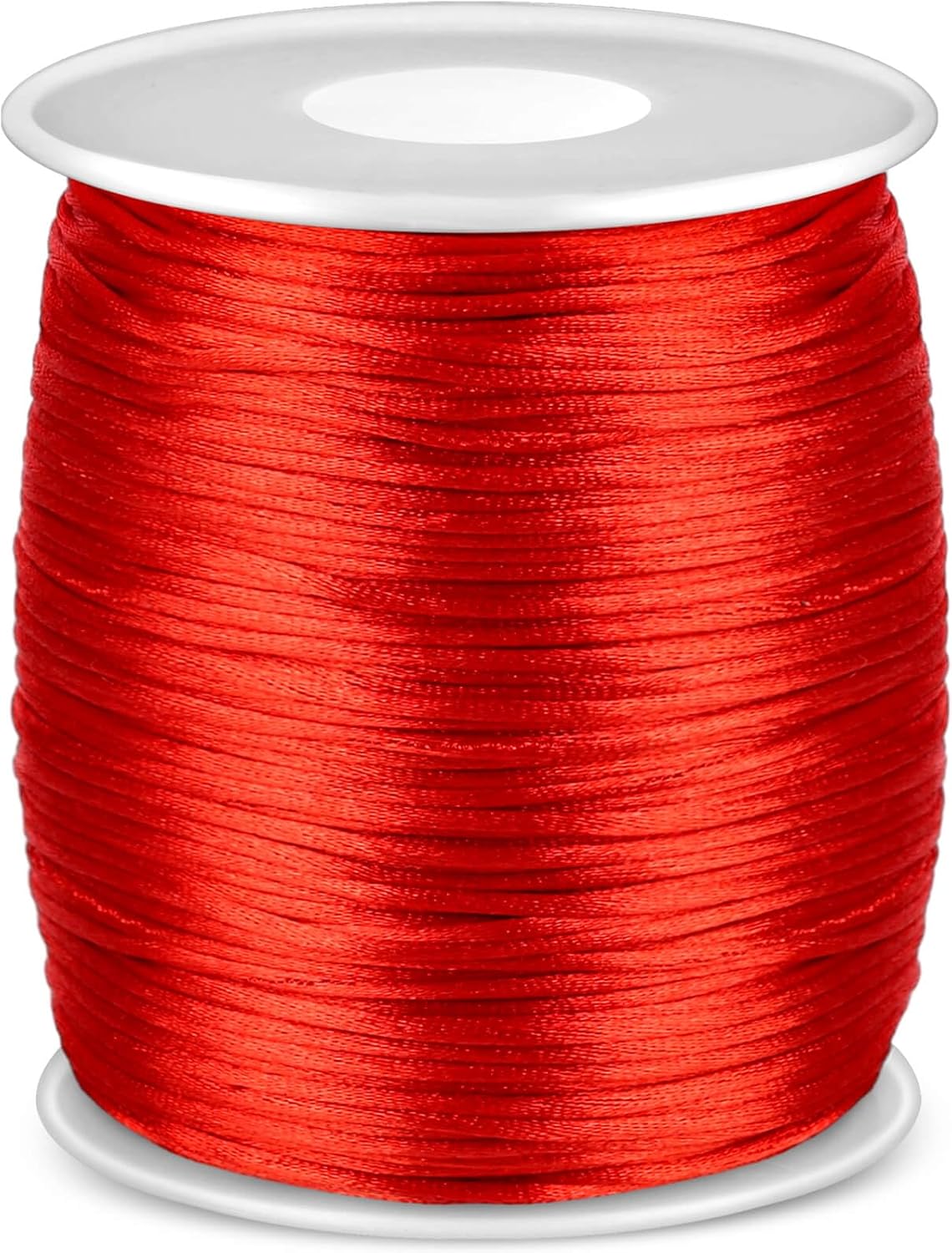 Anezus Rainbow Color Nylon Cord, Nylon Craft String, Silky Satin Rattail Cord Beading String for Braided Bracelets, Pendants Necklace, Macrame Keychains, Lanyards, Drawstring Bags, DIY Crafts, Sewing