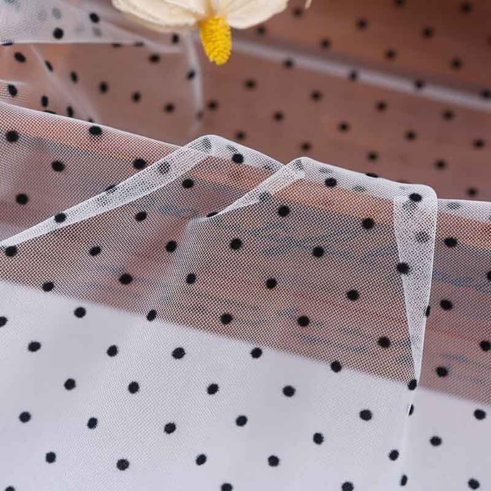 5 metri di larghezza 150 cm di tulle tessuto a maglia di nylon tessuto a rete floccato tessuto a rete polka dot nylon poliammide tessuto decorativo tessuti da sposa abito da sera tessuto rosso