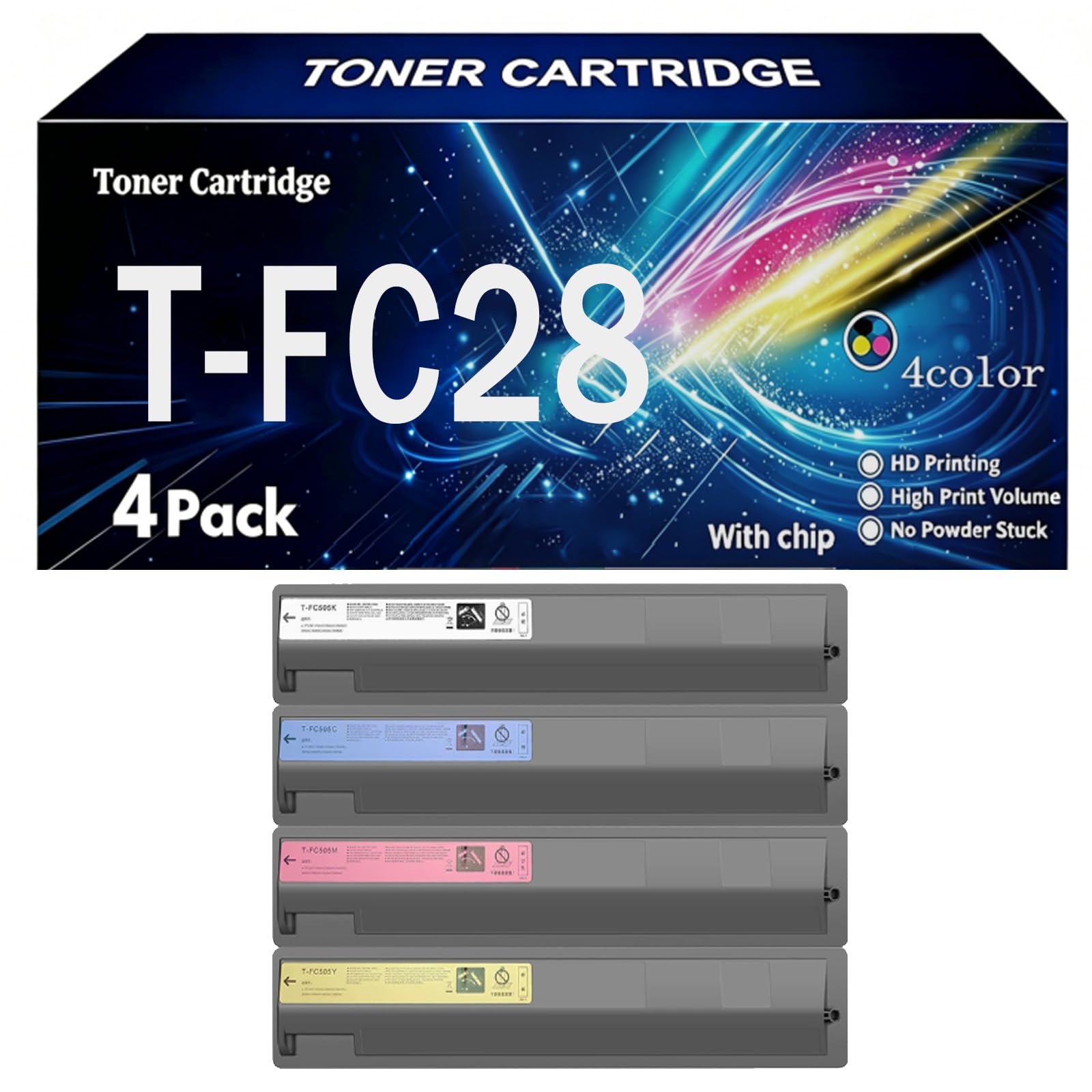 T-FC28 Cartuccia di Toner Compatibile per Toshiba con Chip