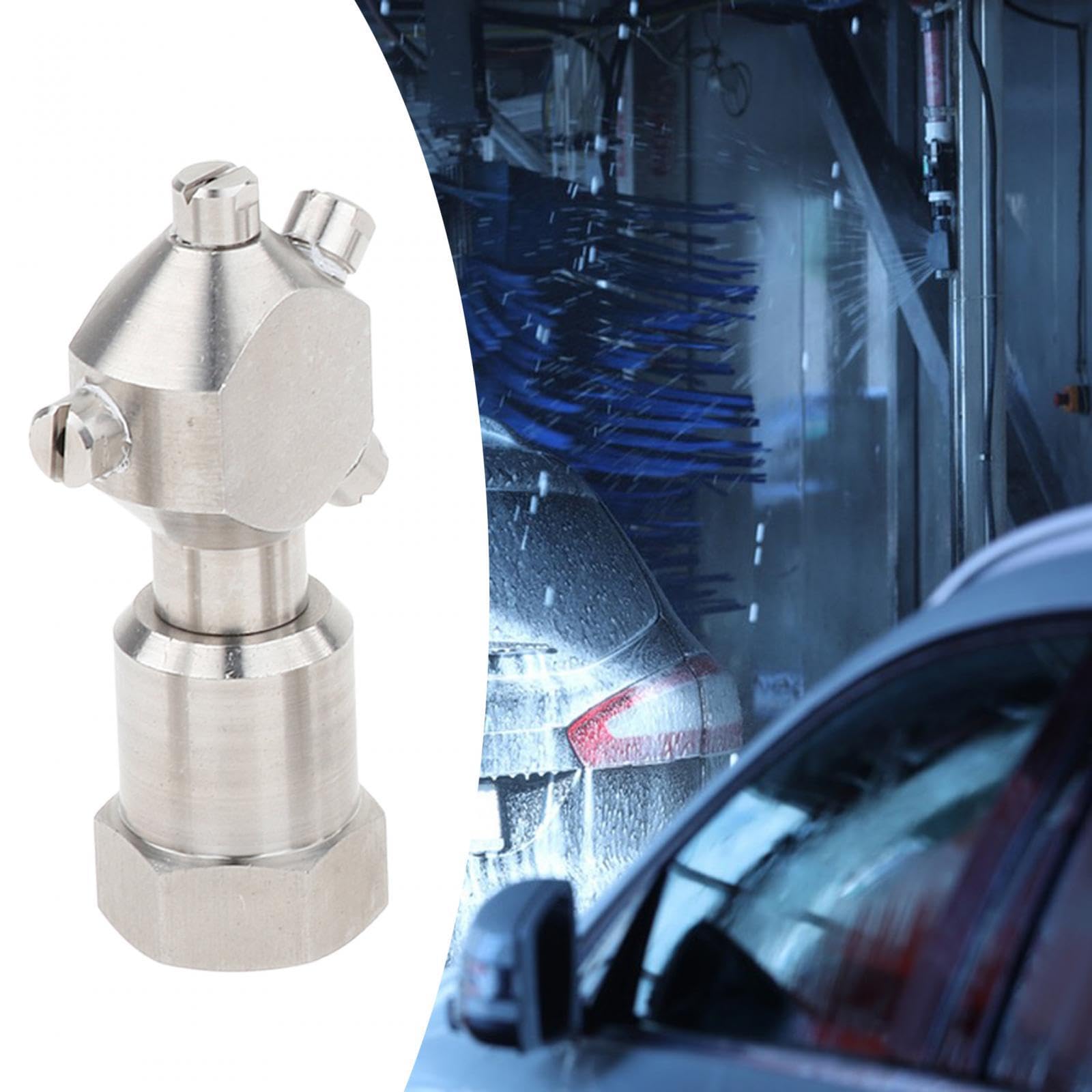 Bola Rotatoria de Limpieza de de Acero Inoxidable Herramienta Giratoria para Limpieza Profunda Giratoria 360 Grados Bajo Consumo de a, 12 Pulgadas