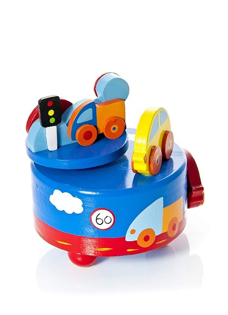 Foto 5 de 8 de Mousehouse Gifts Caja de música para niños con Motivos de Coches y melodía de “London Bridge is Falling Down”