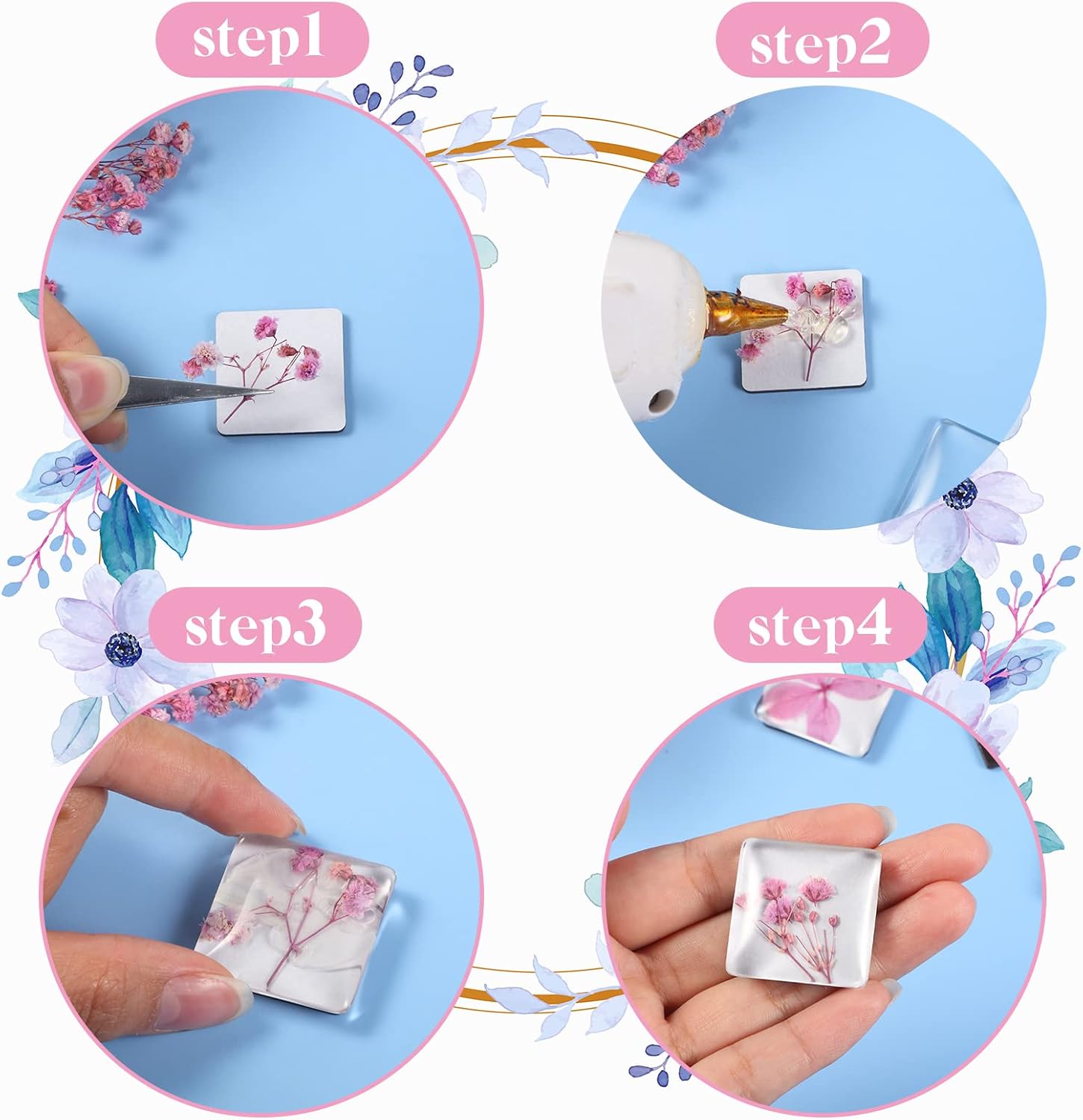 72 Pieces Round Craft Magnets Glass Ceramic Ferrite Magnet with Adhesive Backing and Transparent Clear Glass Gems for DIY Craft Fridge Refrigerator Pendants