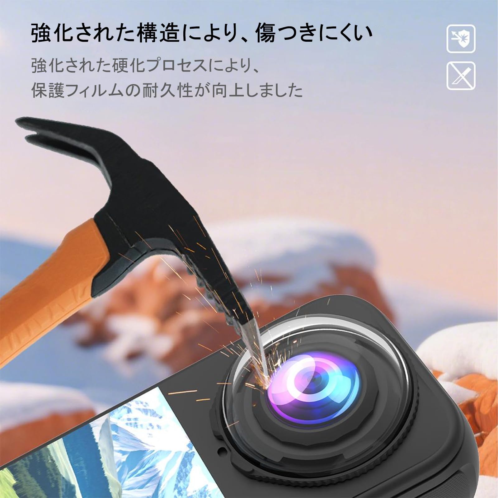 PULUZ Protezione per obiettivo Insta 360 X4 Air, protezione in vetro ottico di alta qualità, copertura antigraffio con durezza 9H, trasmissione della luce al 98%, copriobiettivo rotante di facile