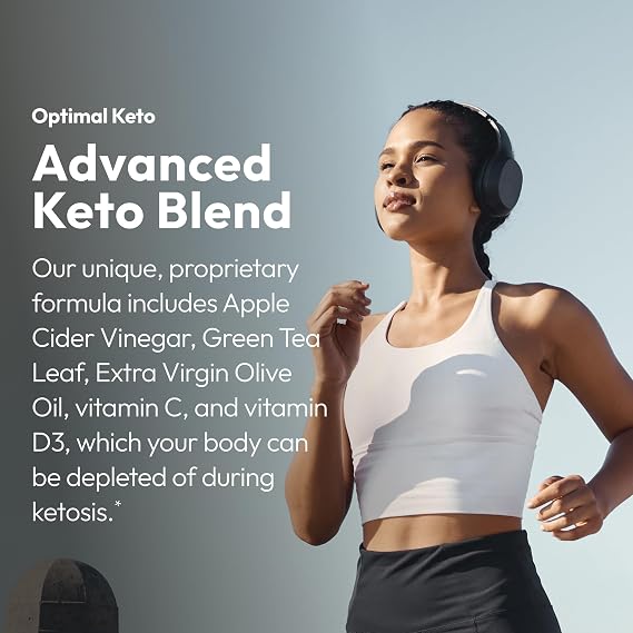 Justified Laboratories Optimal Keto - 60 Capsules - Ketogenic Support from Apple Cider Vinegar, Green Tea Leaf, Vitamin C, Vitamin D3 & Extra Virgin Olive Oil - 30 Servings