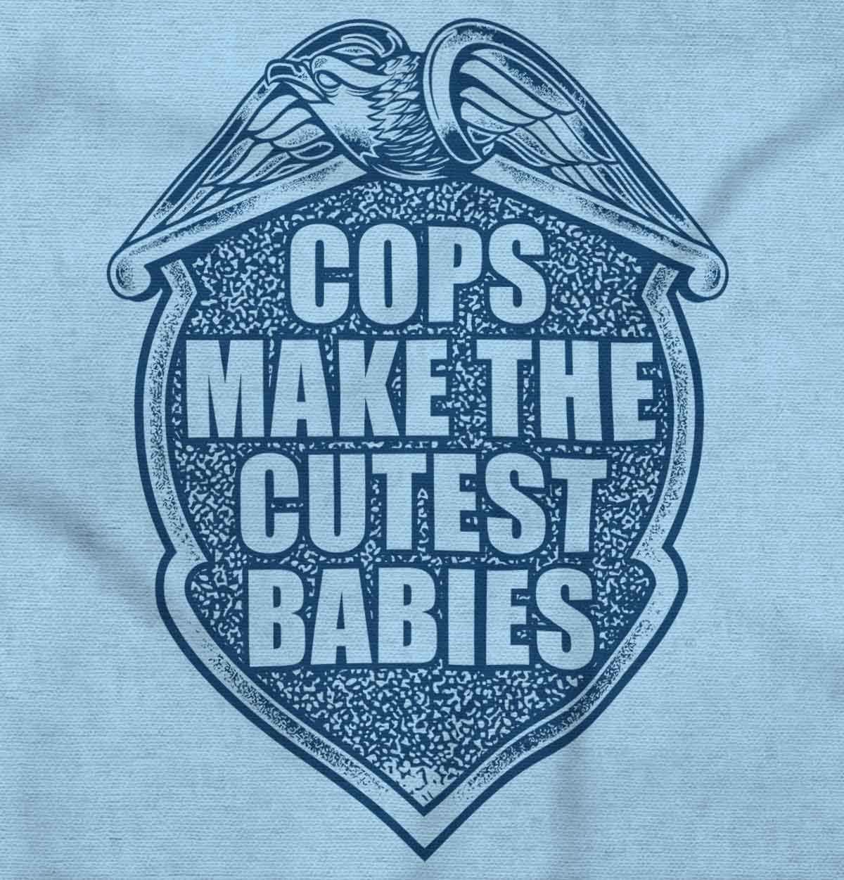 Brisco Brands Cops Make Babies Police Parents Baby Baby Romper Boys or Girls image 2