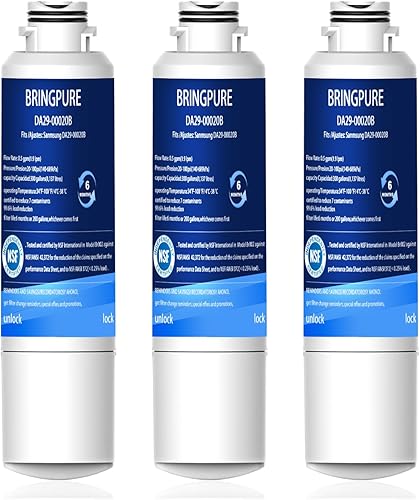 3 paquetes de repuesto de filtro de agua para refrigerador DA2900020B para DA2900020AB, DA29-00020B-1, HAF-CINEXP, 46-9101 3 paquetes de repuesto de filtro de agua para refrigerador DA2900020B para DA2900020AB, DA29-00020B-1, HAF-CINEXP, 46-9101