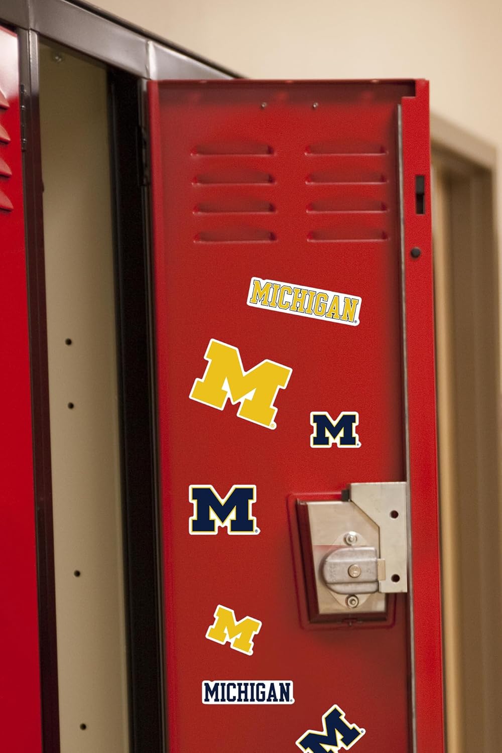 University of Michigan Wordmark Logo 50ct Vinyl Sticker Pack – Large Waterproof Decals for Laptops, Water Bottles, Tablets, Scrapbooks, Vehicles & More – Officially Licensed Wolverines Designs - Image 4