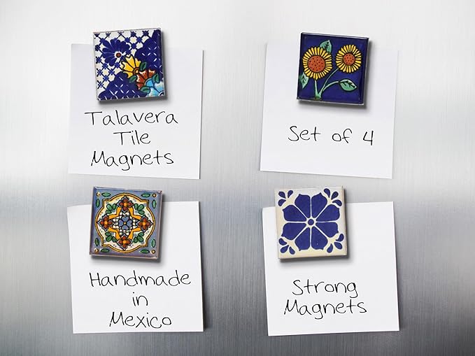 Fridge Handmade Mexican Talavera Pottery Tile