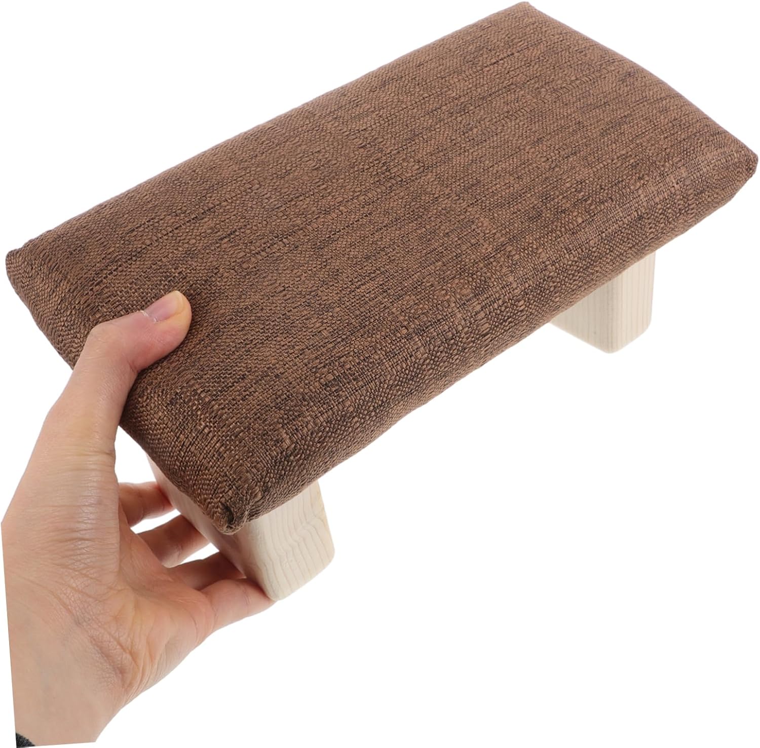 Mikikit Ergonomic Wooden Kneeling Stool Posture Corrector for Office Home Prayer Comfortable Cotton Cover