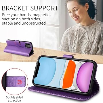 Personalisierte Hülle für Google Pixel 7aFlip Leder Hülle Kartenfach Standfunktion Casemit Eigenem Foto Bild Text Personalisiert Handyhülle - Purple-LN4