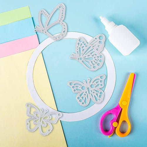 Miniatura 6 de COHEALI 4pcs Papercraft Metal Trim Butterflies Cutting Die Metal Cutting Tools Household Tools Decorative Embossing Stencil DIY Craft Stencil Dies