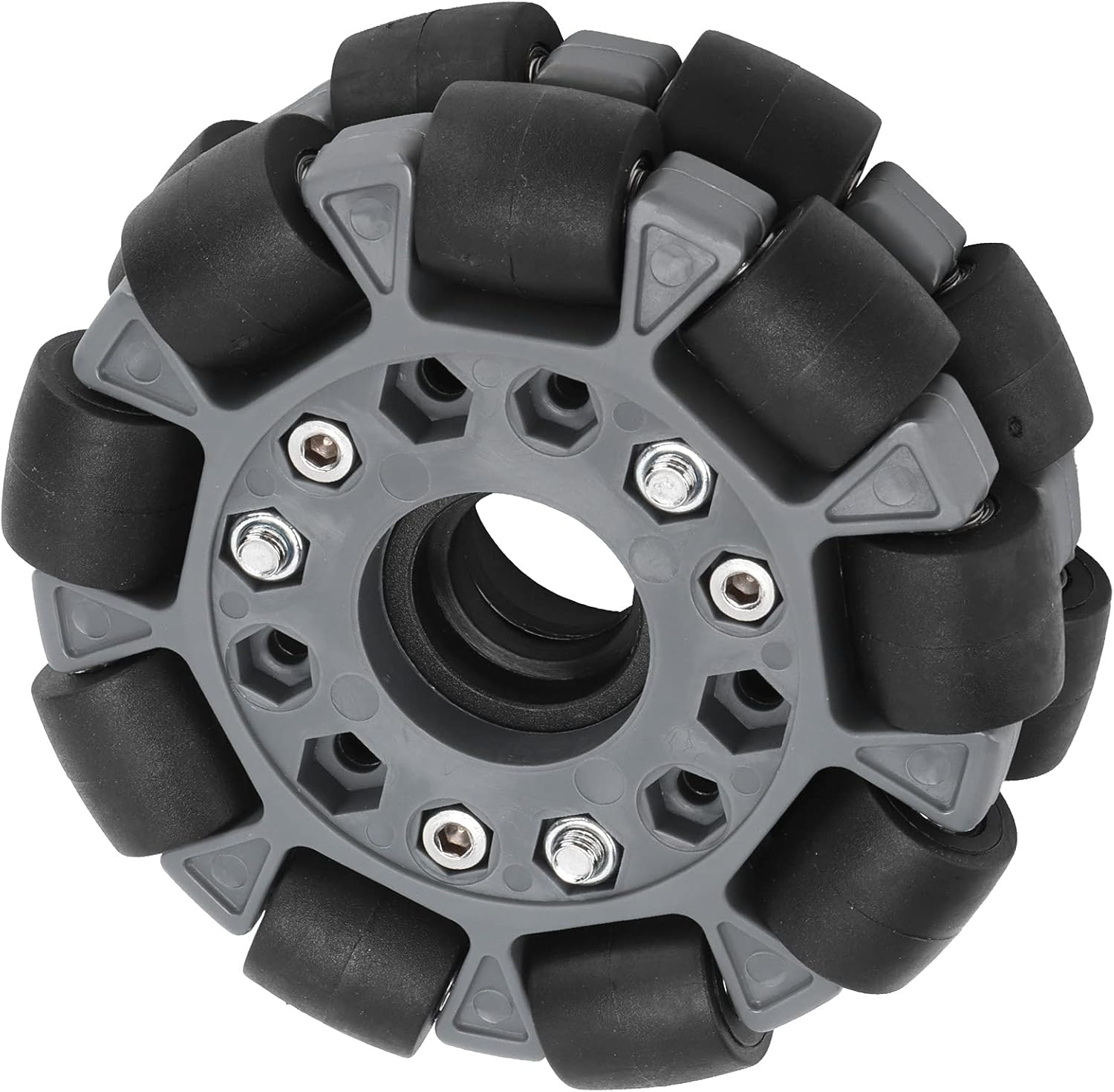 Omni Wheel 100mm, Double Row Wheels Omni RC Car Wheel 100mm / 4in Turning Faster for Robot Racing Wheel 14041