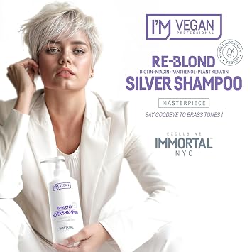 Immortal NYC Re-BLOND Silver Shampoo - Neutralizes Brass Tones 500ml