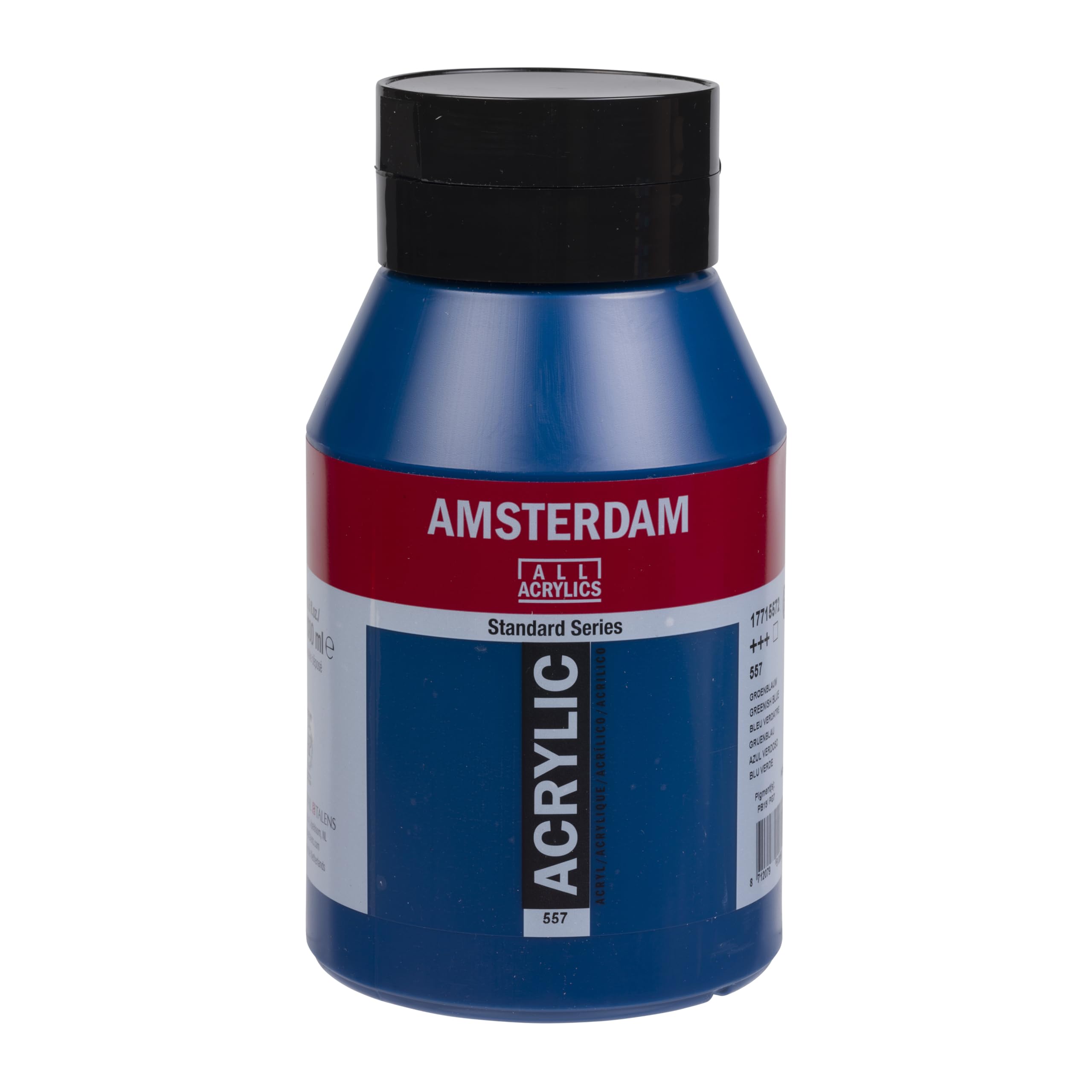 Amsterdam Standard Series Acrylic Jar 1000 ml - Greenish Blue 557 - Lightfast Water-Based Paint - Medium Viscosity Satin Finish