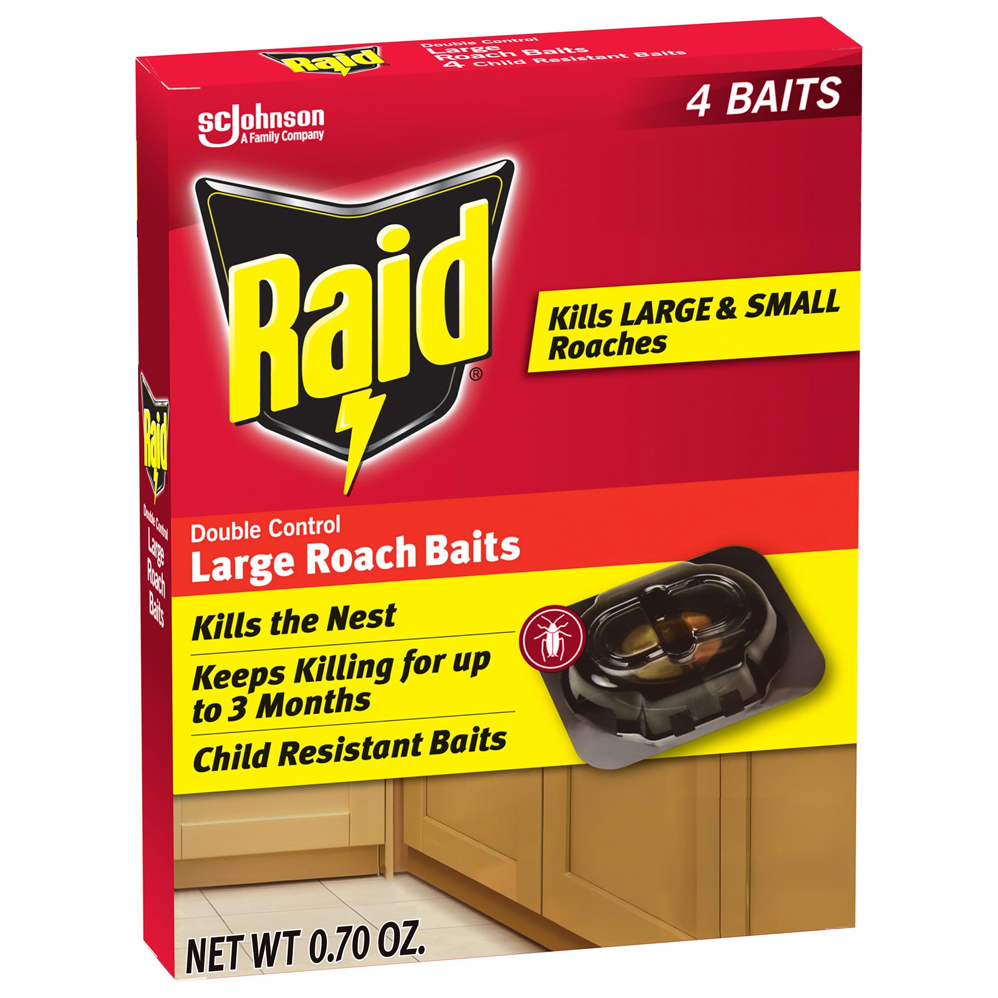Raid Double Control Roach Bait - Kill Entire Nest -13