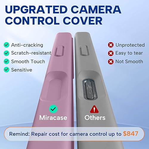 Miniatura 1321 de Miracase - Funda diseñada para iPhone 11 con protector de pantalla, funda de goma de silicona líquida, protección total contra caídas y a prueba