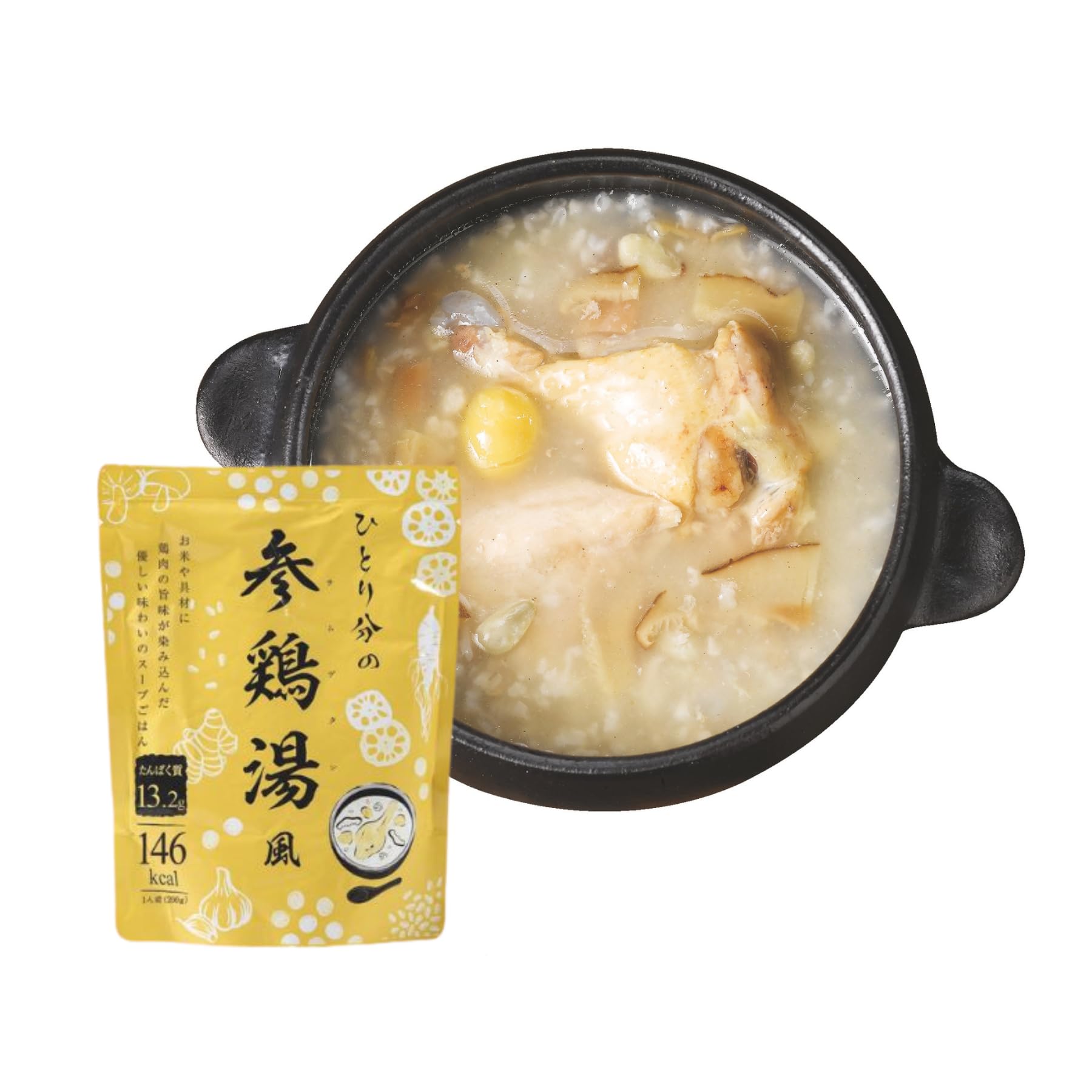 Amazon | ひとり分の参鶏湯風 200g×16袋 参鶏湯 レトルト食品 非常用