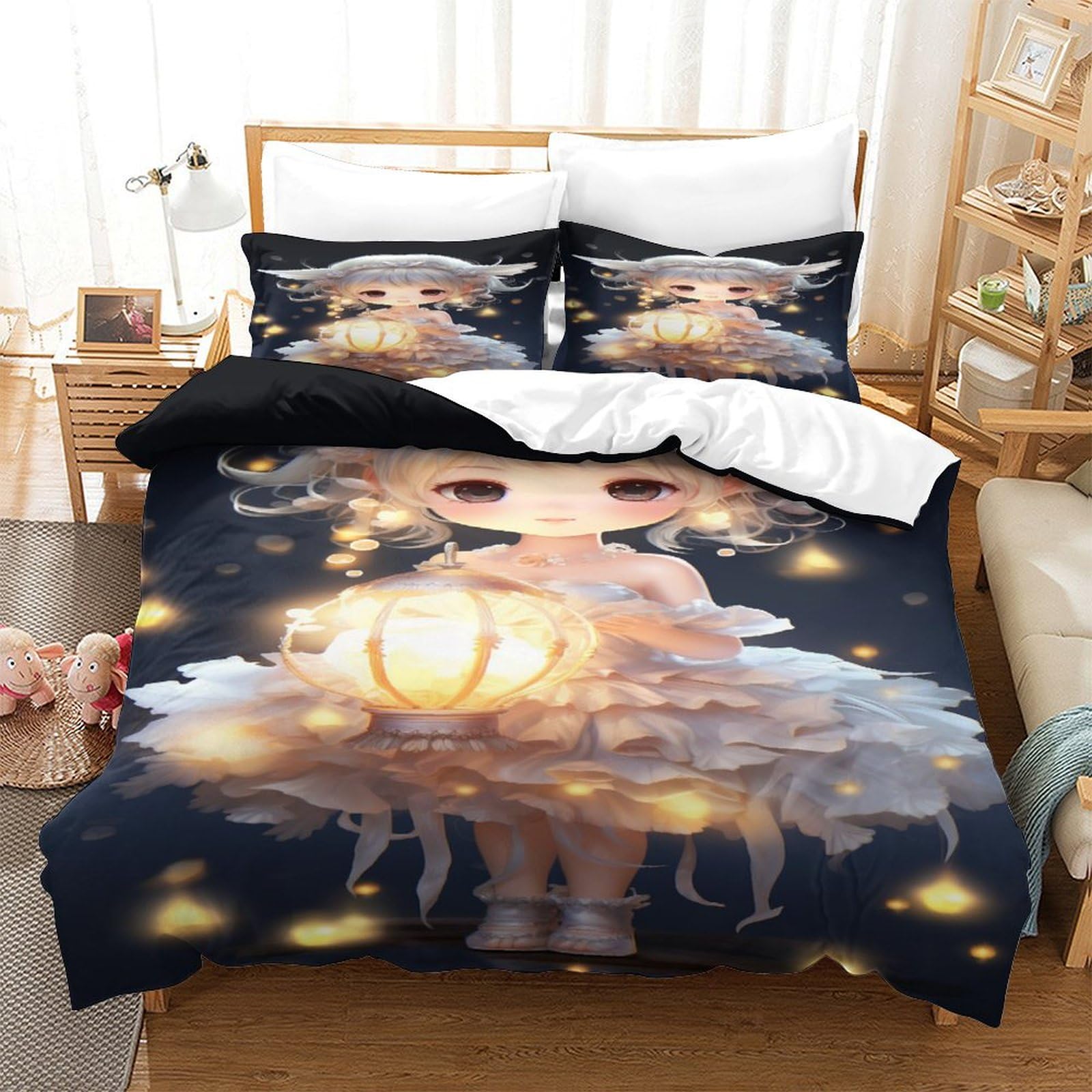 Parure de lit 260x220 lanterne magique pour chambre parentale