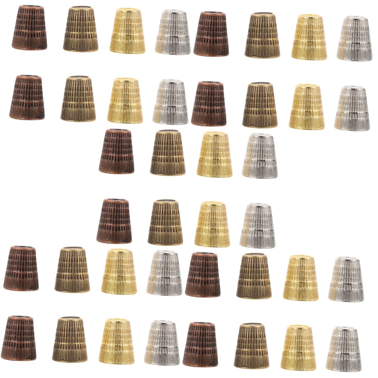Gadpiparty 5 Series De Dedal Puntada A Prueba De Cortes Dedos De Coser Herramienta De Costura Dedal Profesional Dedal De Bordado Dedal Para Bordar Metal 8 Piezas X 5