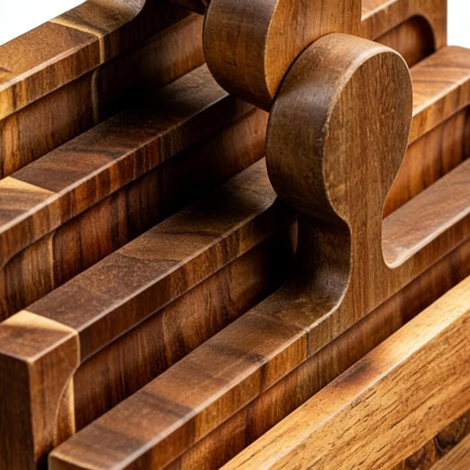 シャルキュトリーボードのセット品 - 木製トレイ食品ホルダー - パズル式 カッティング ボード 兼 オードブル トレイ | ハウス