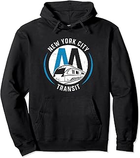 NYC Metro Speed Transit Sleek Train Enthusiast Tee Pullover Hoodie
