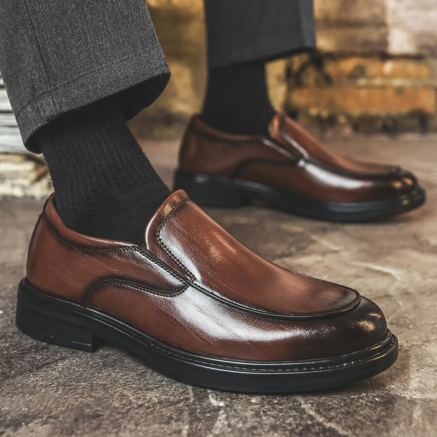 Scarpe da Uomo Eleganti, Mocassini da Lavoro Slip-on | Casual, Comfort, Leggero, Formale, Da camminata, Ufficio, Scarpe da matrimonio