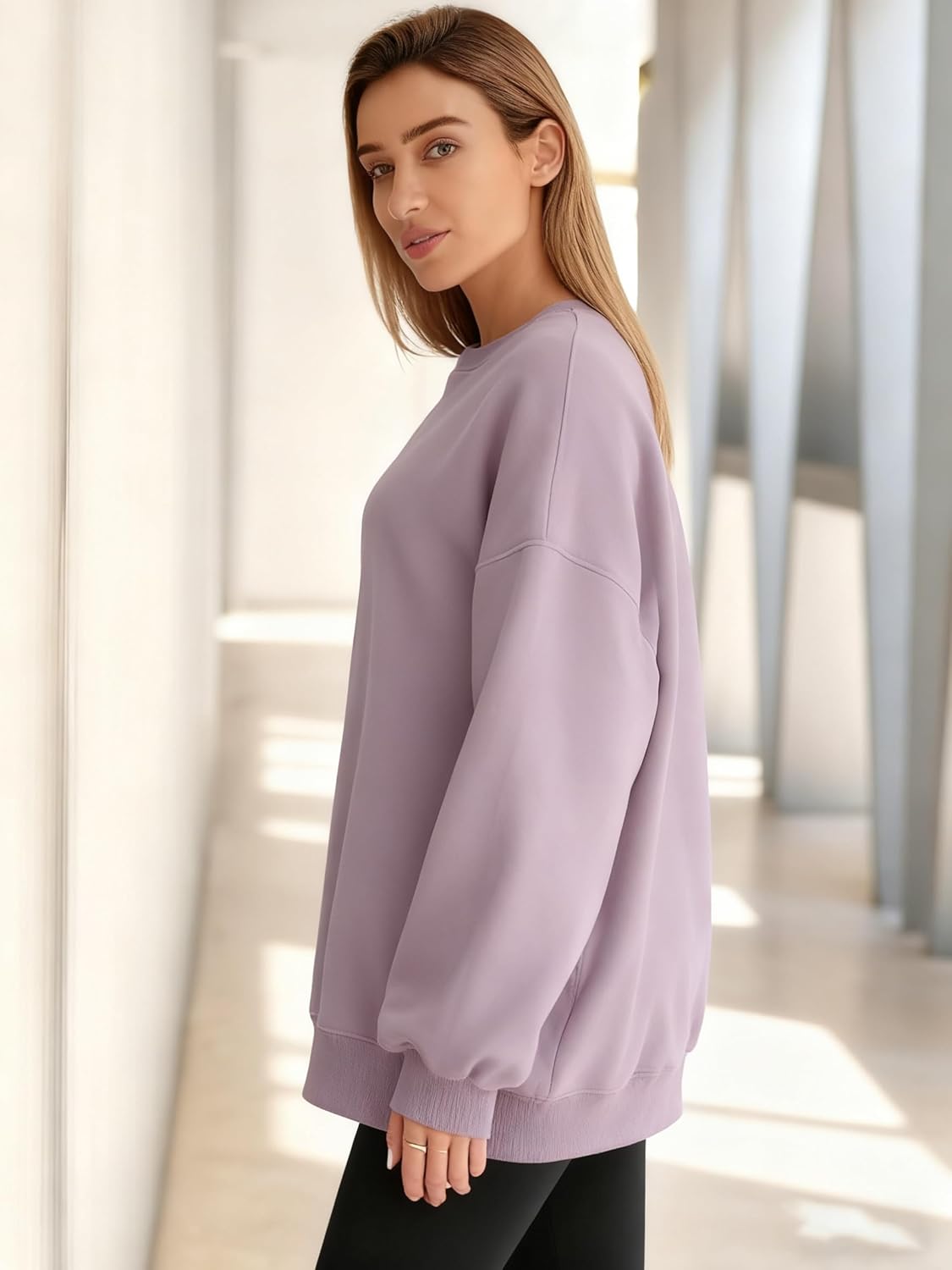 MAGICMK Womens Oversized Sweatshirts Colourful plus Size Fall Long Sleeve Sweaters tops - Image 6