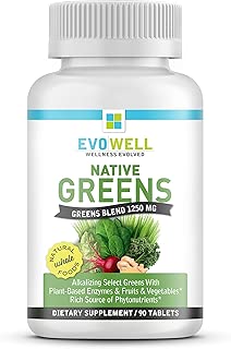 EVOWELL Native Greens Superfoods/Greens Tablets, 90 Count - coolthings.us