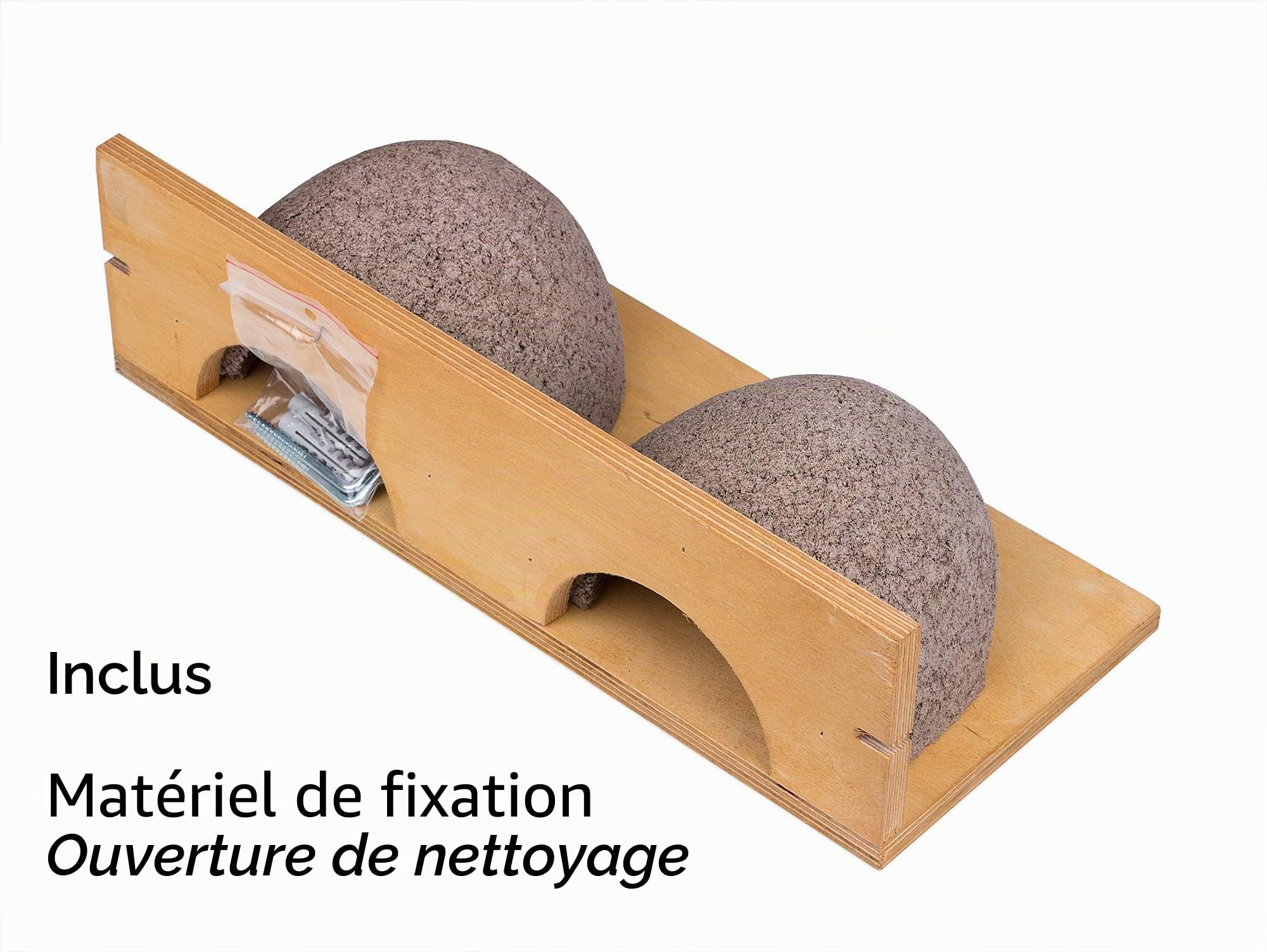 BigDean Nichoir pour hirondelles double nid en bois-béton pour hirondelles