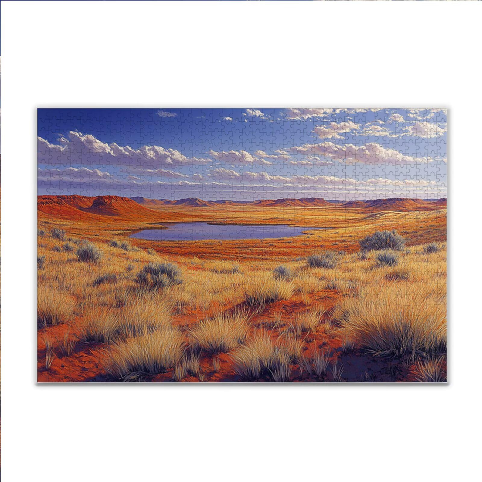 Puzzle 2000 Teile Wiese Landschaft Puzzle Erwachsene Anspruchsvoll, Klassische Holzpuzzle Erwachsene, Puzzlespiele für Die Ganze Familie, Jigsaw Puzzel ab 14 Jahre für Junge Mädchen Geschenke X-21