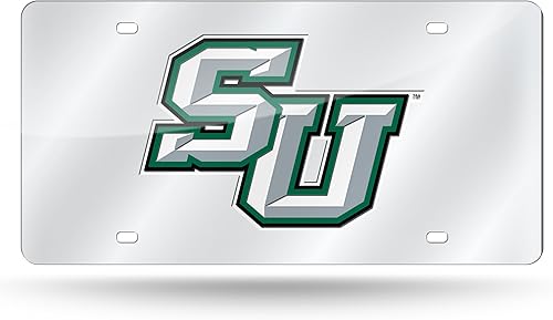 Miniatura 113 de Rico Industries Placa de matrícula de metal con incrustaciones láser de Florida Gators de la NCAA plateado,Alternativo,Negro -,Negro/Plata,Azul,azul