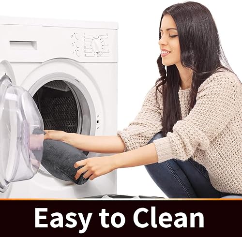 Miniatura 5 de Yimobra Tapete de baño de espuma viscoelástica para inodoro en forma de U suave y cómodo súper absorción de agua antideslizante grueso lavable a