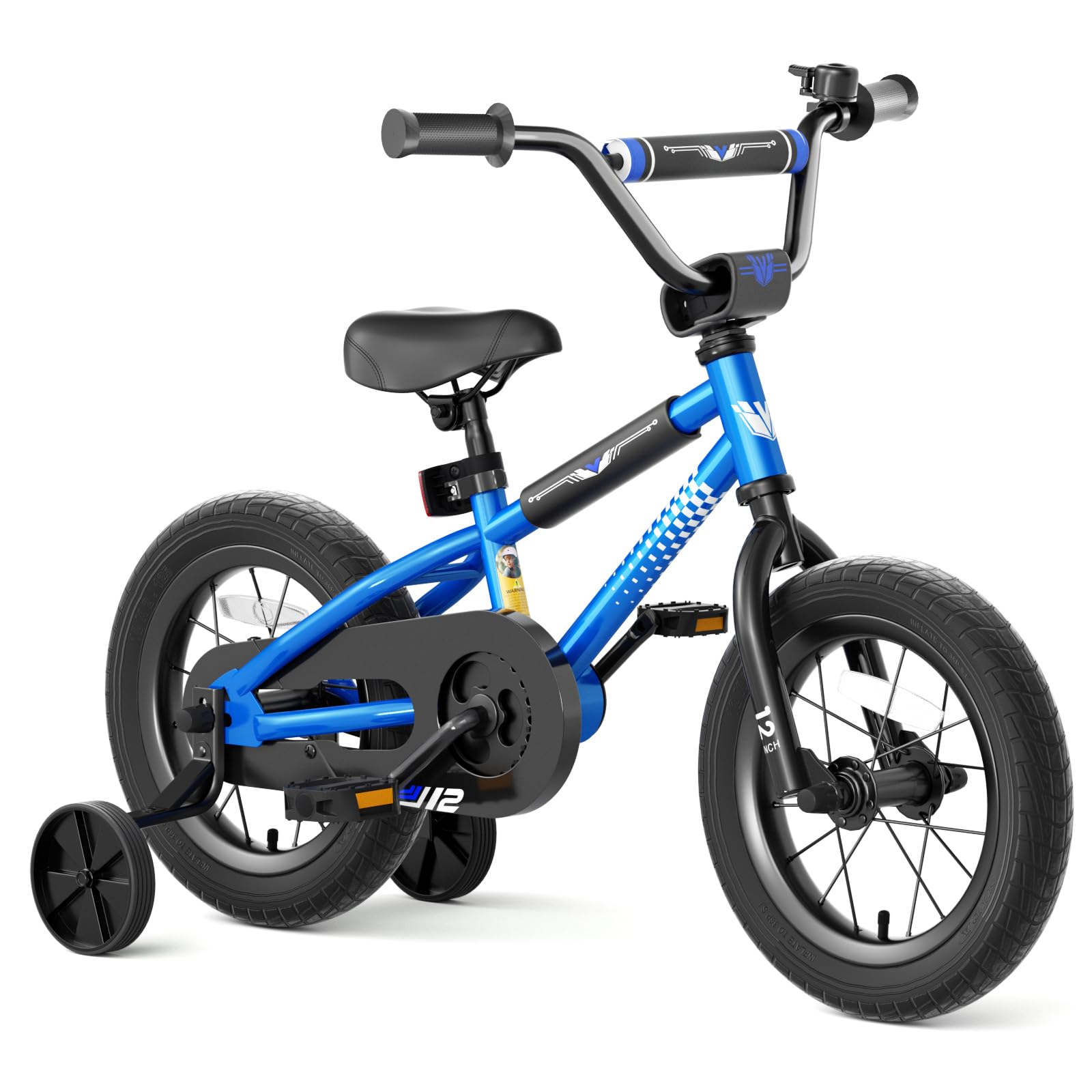 67iBoys Bikes for Ages 5-8 - 12/14/16 Inch Kids BMX Style Bike with Training Wheels, Dual Brakes & Night Safety Reflectors