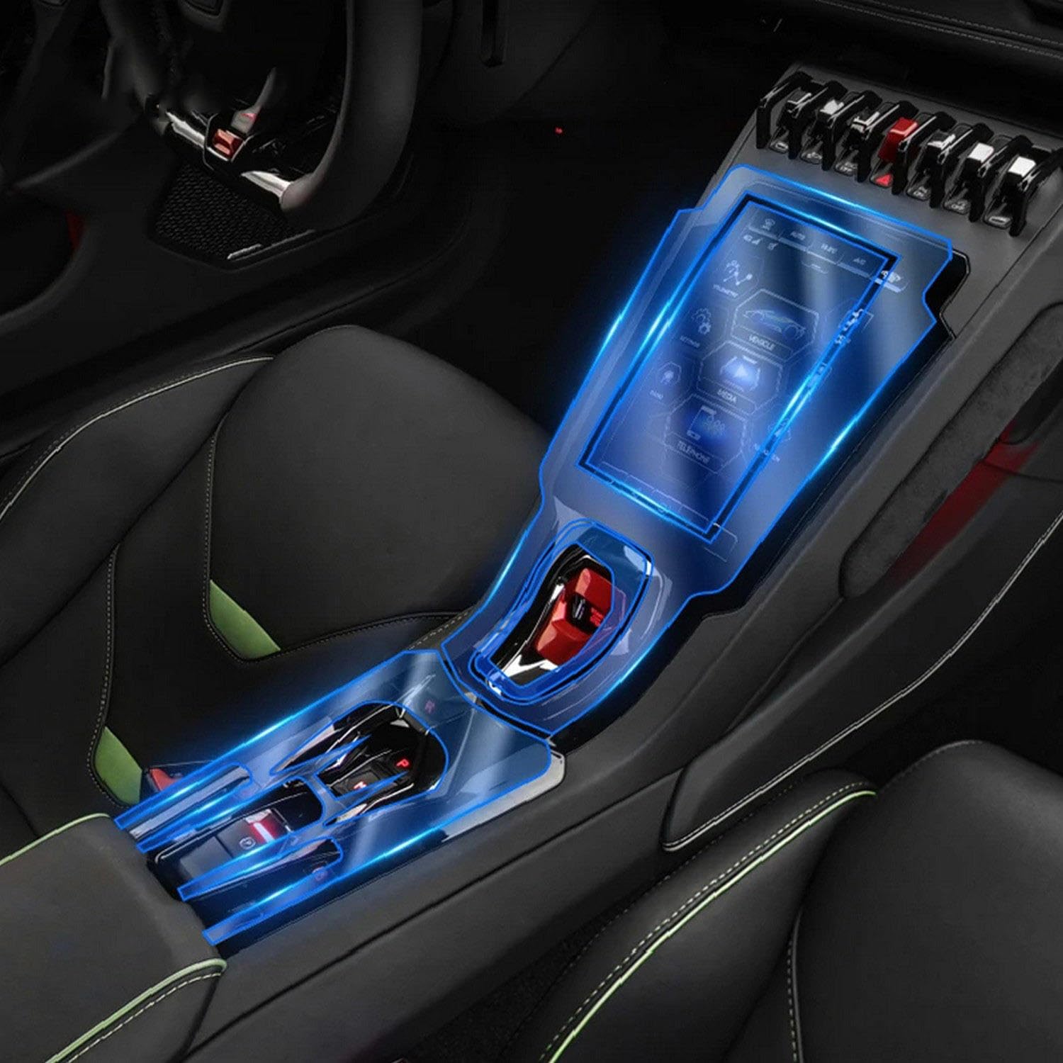 Film protection console voiture pour voyages et conduite sportive
