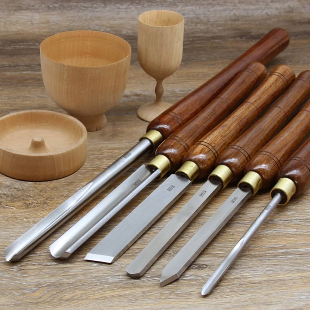 ノミセット　ケース付き Amazon | 木工旋盤ノミセット 8 点セット旋盤ノミ鋼刃木材旋削