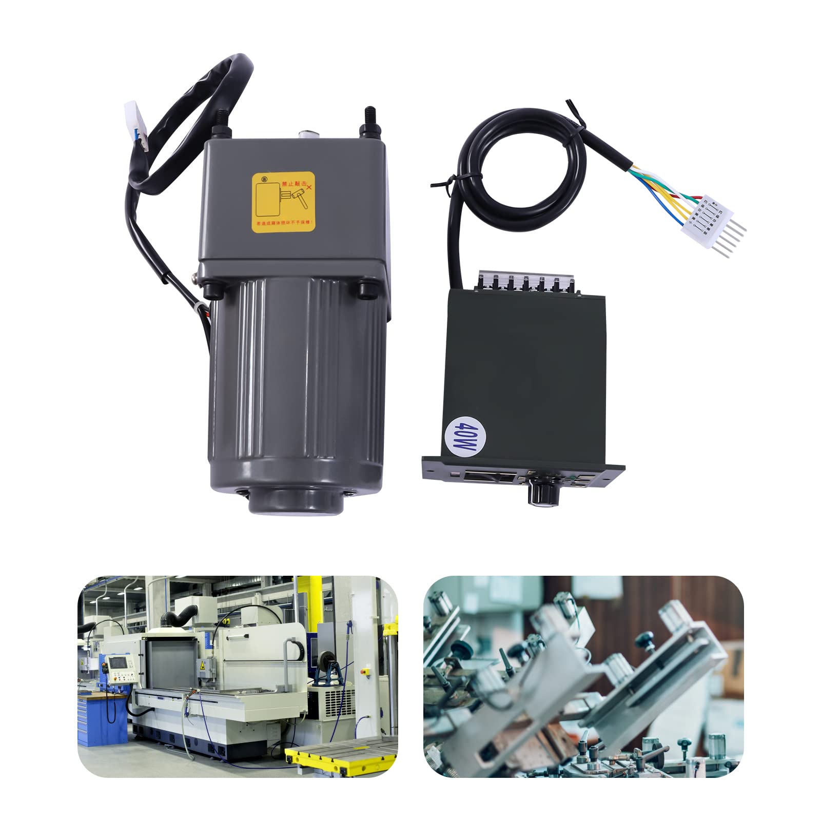 Motovariatori Con Regolatore A Basso Rumore Motovariatori In Lega di Alluminio Per Linee Industriali Equipaggiamento Intelligente Macchine Tessili Strumentazione (Grigio)