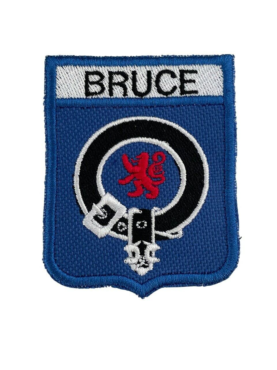Smartbadge® Bruce Scotland Clan With Lion Rampant Embroidered Sew/Iron on Patch (A)
