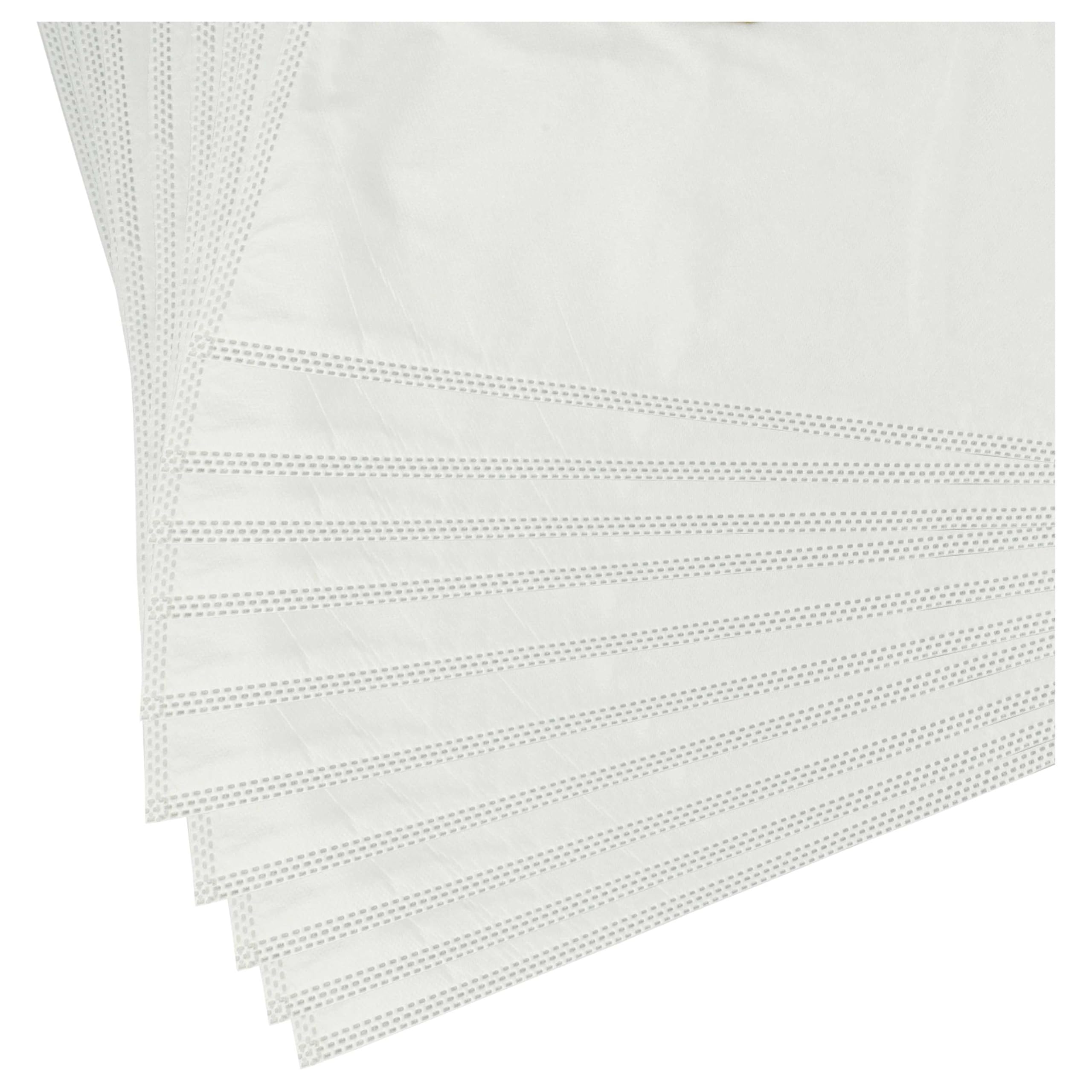 vhbw 30x bolsa compatible con Nilfisk Alto Attix 30 | Attix 30-01, Attix 30-01 PC, Attix 30-11 PC aspiradora - vellón micro, blanco