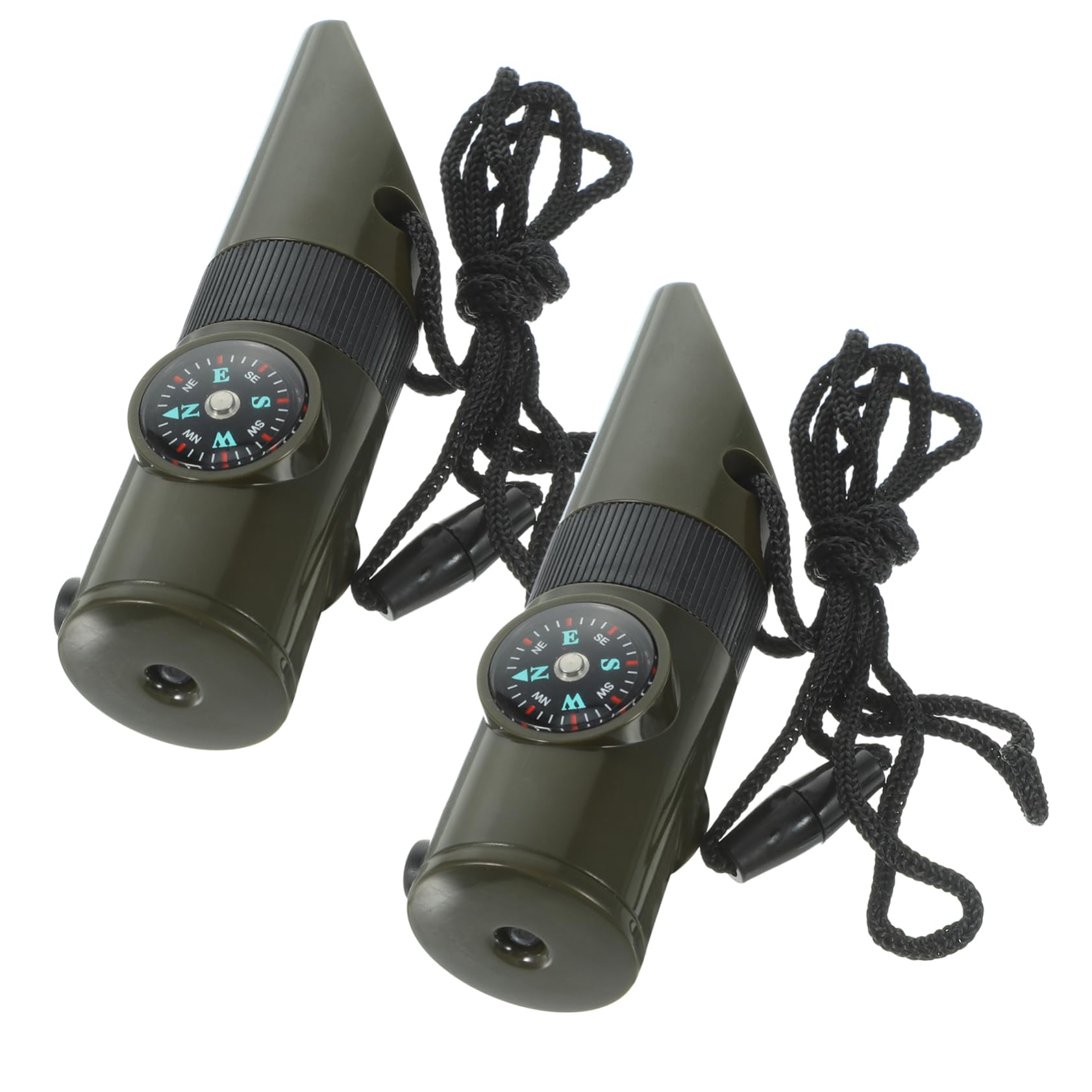 Yardwe 5 Ensembles Sifflet De Sauvetage Sifflet pour Bateau Sifflets De Sport Sifflets d'urgence Boussole Survie Sifflet De Sécurité Sifflet en Titane Alliage 2 Pièces * 5