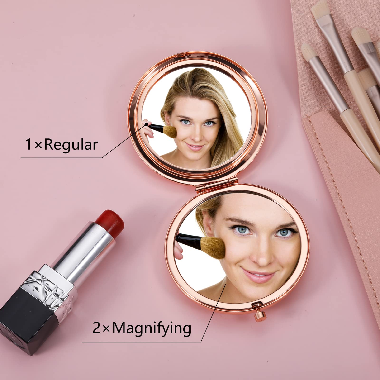 Soulpetals Kompaktspiegel Als Hochzeitsgeschenk Für Die Tochter – Persönliche Gravur Von Mama & Papa