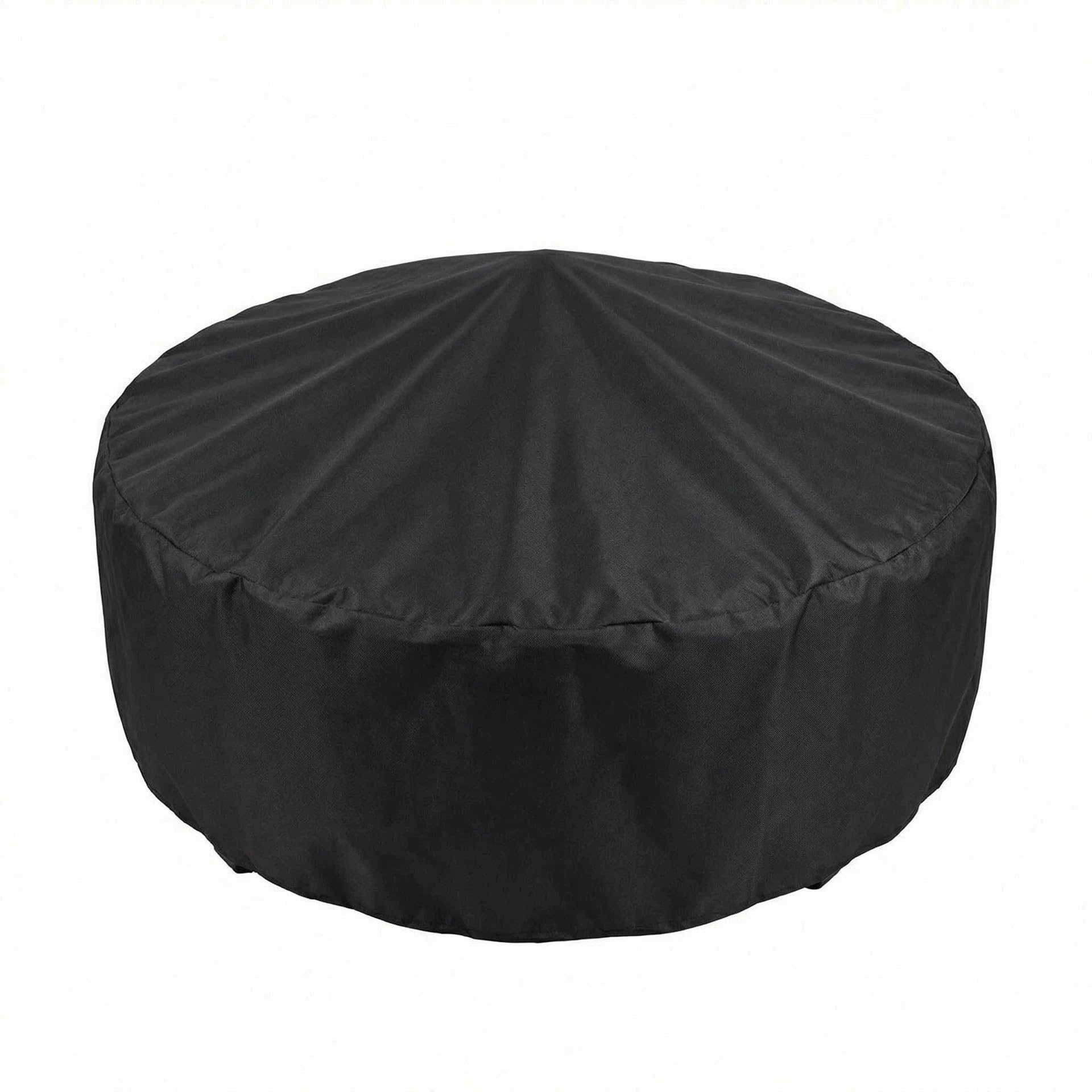 Copertura Braciere Rotonda Nastro Esterno | Copertura griglia barbecue poliestere antipolvere impermeabile protezione braciere della stufa(Nero,204x60cm)