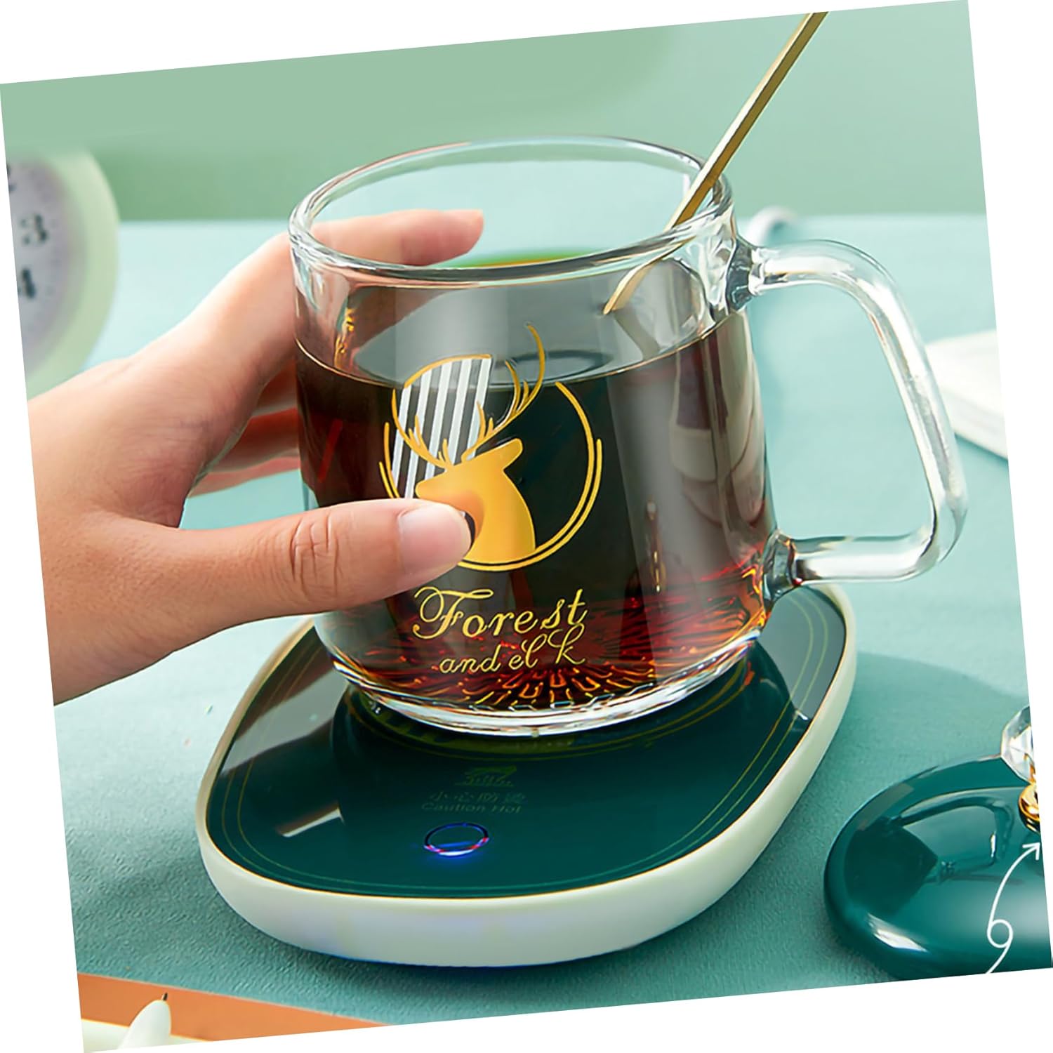 PRETYZOOM Cup Warmer Set Heating Coaster for Mug Safe Material for Family Easy to Carry