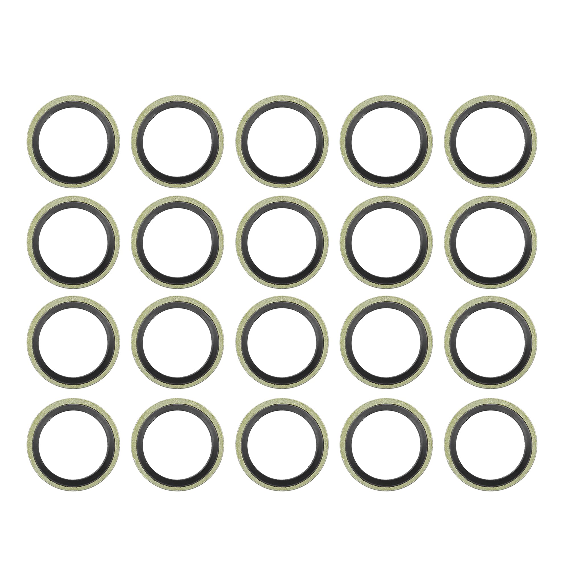 20 Pack Of M14 Aluminum Oil Drain Plug Crush Washers / Seal Rings - VOTEX Brand