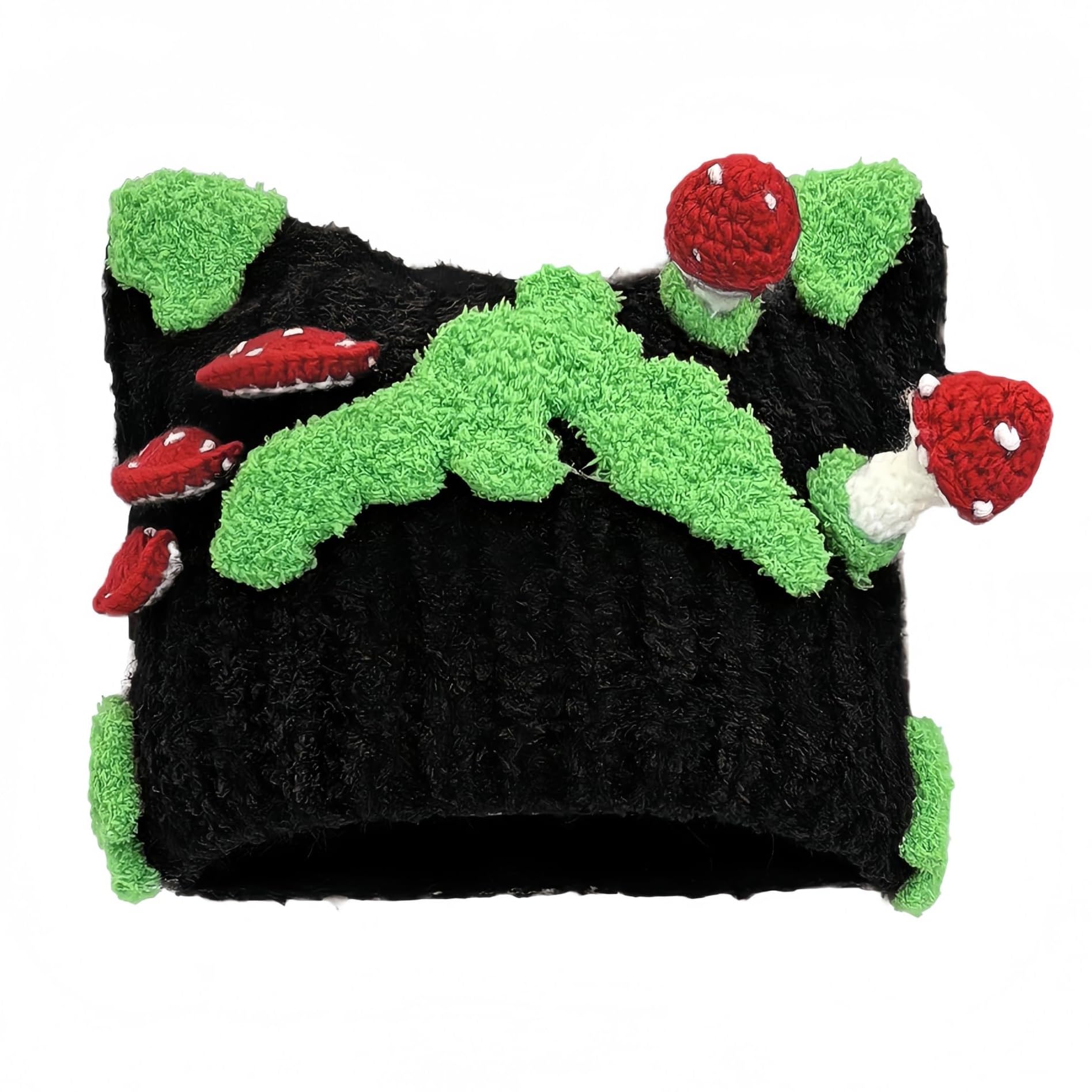 Bonnet Champignon Crocheté pour Sorties Hivernales et Look Y2K