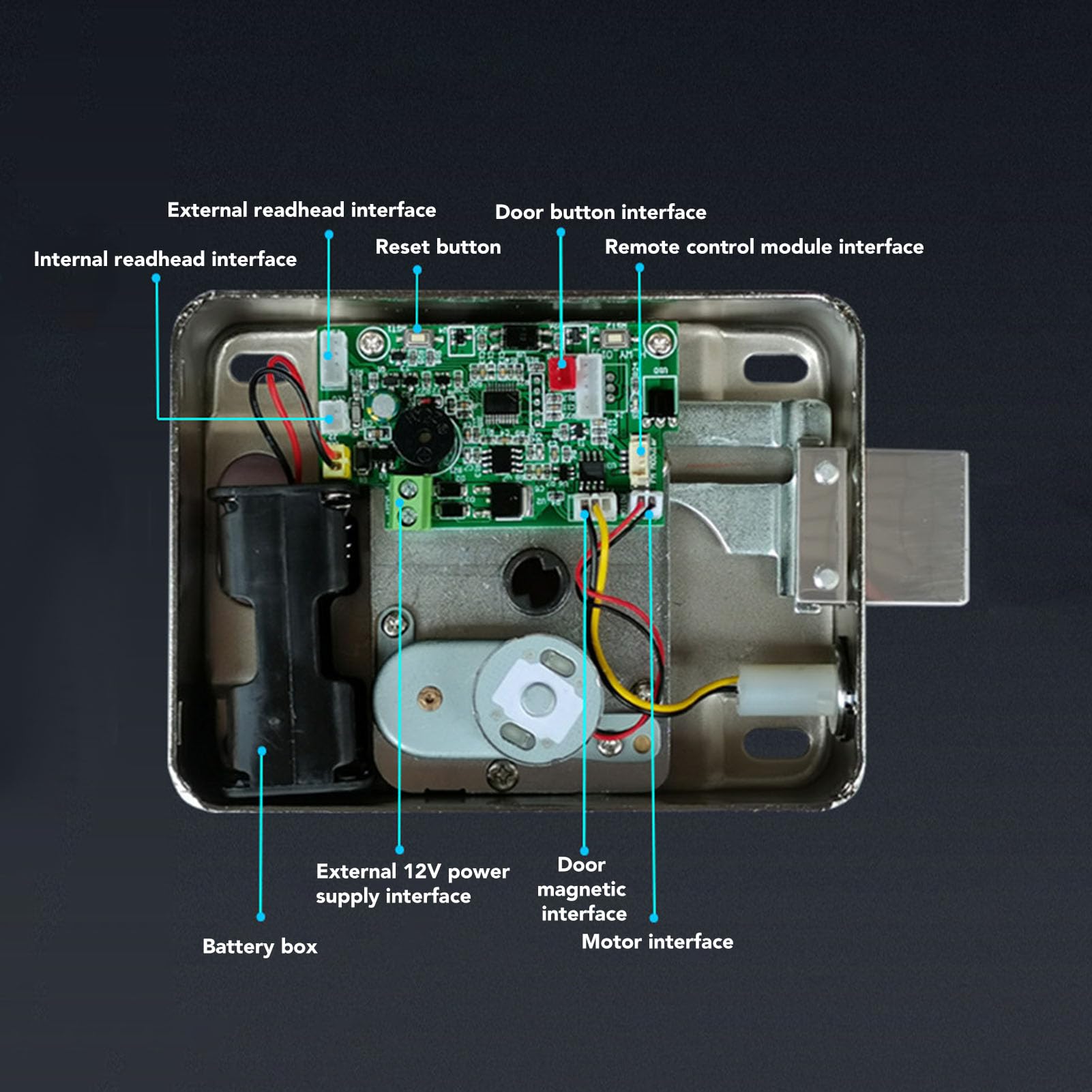 Serratura Elettrica Elettronica per Porta Esterna, Magnetico e Infrarossi, Installazione Senza Fili, 88mm, Smart e Silenziosa - Sicurezza Elevata per Casa e Ufficio