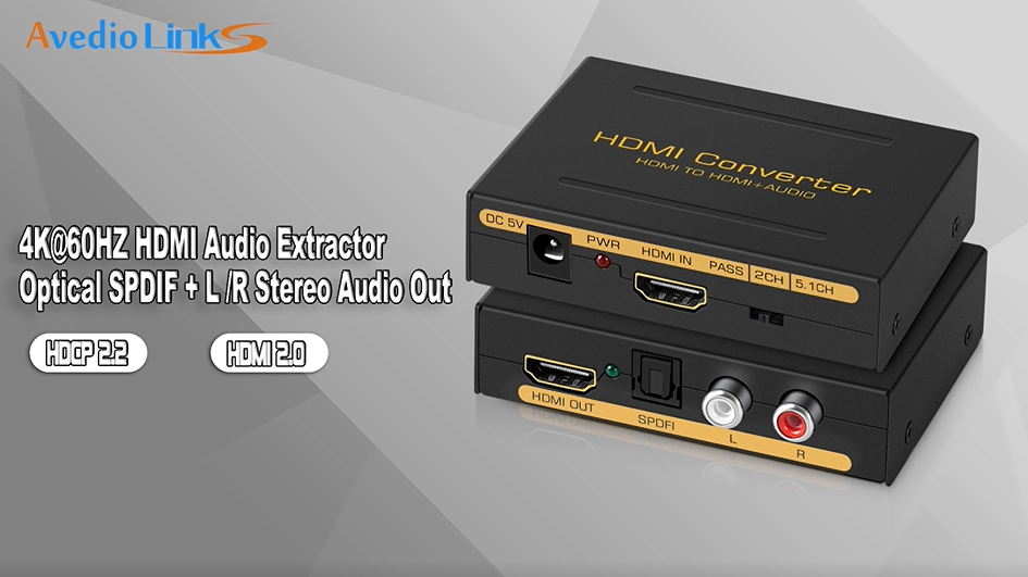 Splitter HDMI Avedio 4K@60Hz - Répartiteur 1 Entrée 2 Sorties Avec Câble 2.6Ft | Pour Xbox/PS4/PC