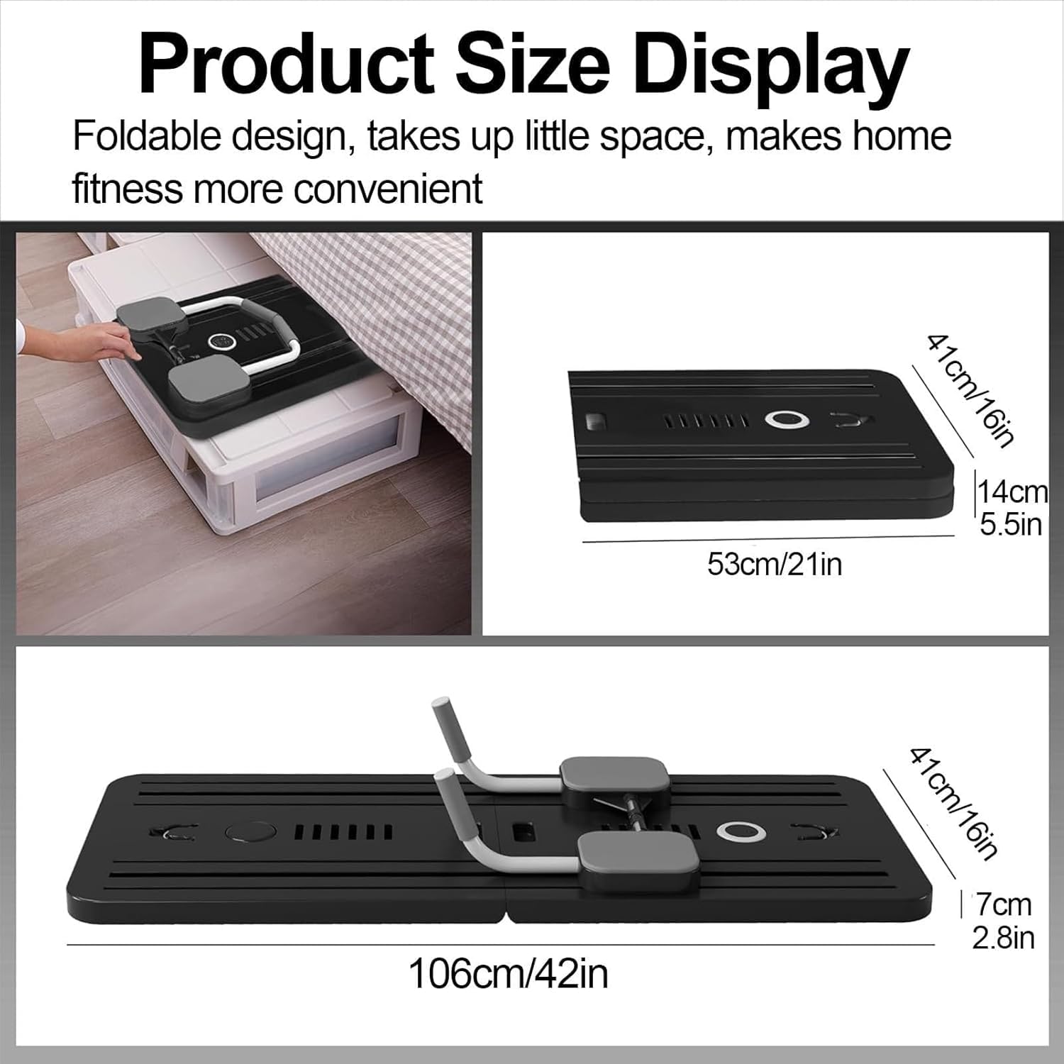 Pilates Reformer Machine Pilates Board, Pilates Reformer Suit Pieghevole con Banda di Resistenza, Push up, Ab Machine, Core Trainer, ab Attrezzatura di Allenamento per Le Donne Purple